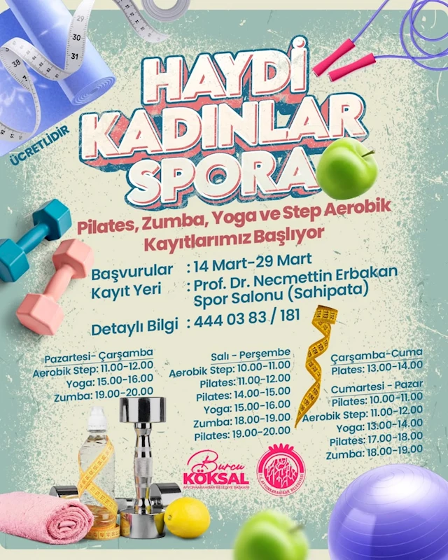 Afyonkarahisar'da Kadınlara Yönelik Ücretsiz Spor Dersleri Başlıyor