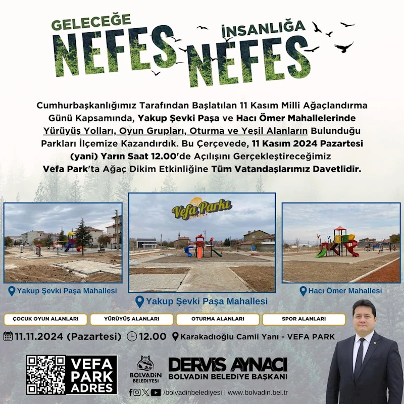 Vefa Park'ta Geleceğe Nefes: Ağaçlandırma Günü Etkinliği